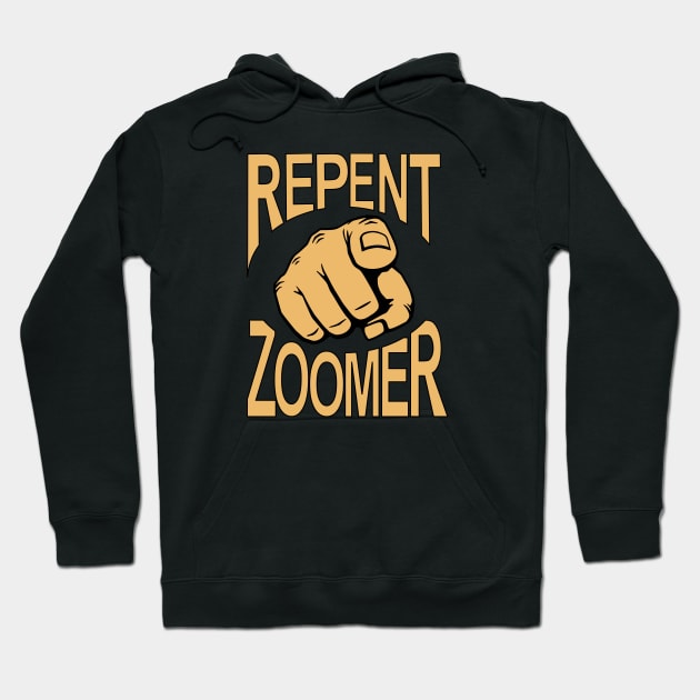 Repent Zoomer Hoodie by SunGraphicsLab